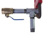 pipe wrench on metal tee