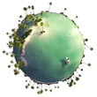 Foto: Paradise island globe Paradise island globe