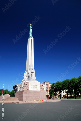 Photo: The monument of freedom in Riga. Latvia The monument of freedom in Riga. Latvia