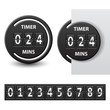 vector countdown round mechanical timer
