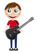 boy with guitar