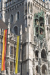 Photo: Munich Town Hall with Flags Munich Town Hall with Flags