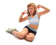 Sporty young girl.