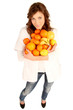 Frau mit Obst