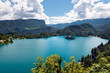 Bled Lake and mountains landcape in Slovenia Bled Lake and mountains landcape in Slovenia