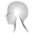 Vektor: Concentric head. Conceptual image. Concentric head. Conceptual image.