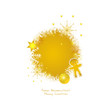 weihnachtskarte gold - filigran
