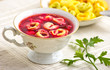 Traditional christmas borscht with dumplings Traditional christmas borscht with dumplings