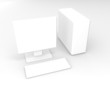 computer white on white