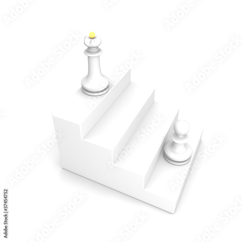 Illustration: success pawn success pawn