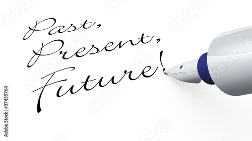 Illustration: Stift Konzept - Past, Present, Future! Stift Konzept - Past, Present, Future!
