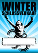 Vorlage Plakat Winterschlussverkauf