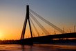 brige in Riga at the sunset brige in Riga at the sunset