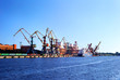 Cargo terminal of Ventspils, Larvia. Wide view