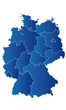 Vektor: Deutschland Bundesländer Karte Deutschland Bundesländer Karte