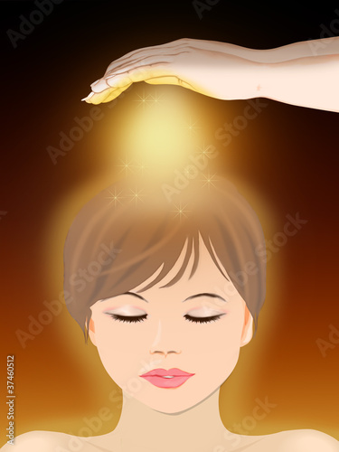 Illustration: Healing energy - Reiki Healing energy - Reiki
