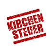 Vektor: stempel eckig kirchensteuer I stempel eckig kirchensteuer I