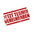 Vektor: stempel eckig jetzt termin vereinbaren I stempel eckig jetzt termin vereinbaren I