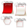 Vector set of templates for message
