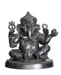 Bronze statuette of hindu God Ganesha isolated Bronze statuette of hindu God Ganesha isolated