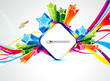 abstract colorful wave background