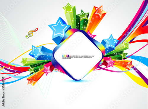 Vector: abstract colorful wave background abstract colorful wave background