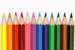 Foto: Colored crayons - straight line Colored crayons - straight line