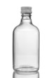 Bottle of vodka isolated on white