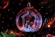 Natività in una palla di Natale