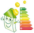 Maison économique souriante