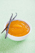 Tangerine, peach and vanilla jam