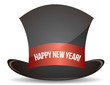 Magic happy new year hat illustration design on white