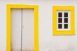 White and Yellow House Facade White and Yellow House Facade