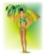 Ragazza Carnevale Esotico-Exotic Carribean Carnival Girl-Brazil
