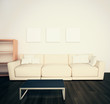 modern comfortable interior couch
