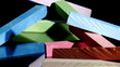 Chalk, colorful horizontal, dolly