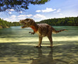 tyrannosaurus looking for food