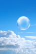 bubble high in sky