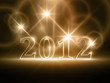 Abstract sepia brown orange year 2012 background