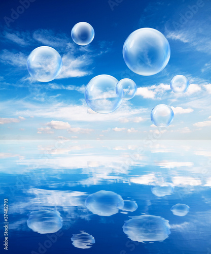 Photo: bubbles reflection bubbles reflection