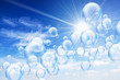 sunlight bubbles