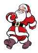 Walking Santa Claus