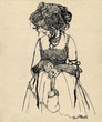 Illustration: fancy woman 19 century fancy woman 19 century