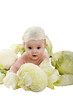 baby in the cabbage baby in the cabbage