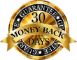 Money back gold label