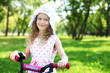 Little girl in summer park