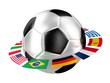 Football with flags