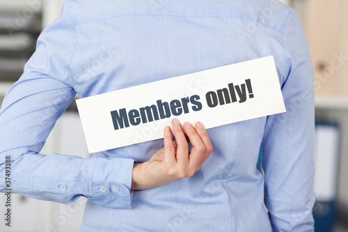 Photo: members only members only