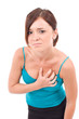 women having a heart attack