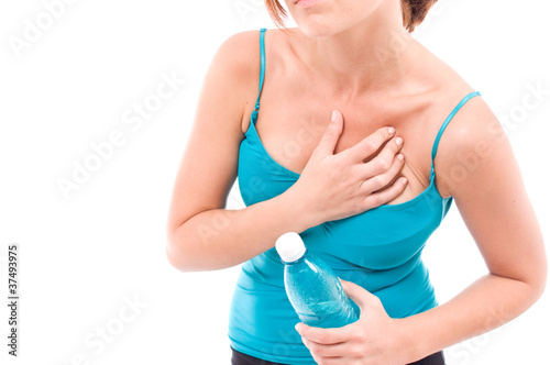Photo: women having a heart attack women having a heart attack
